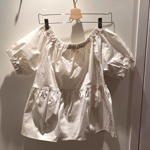 Kate Spade White Off the Shoulder Top